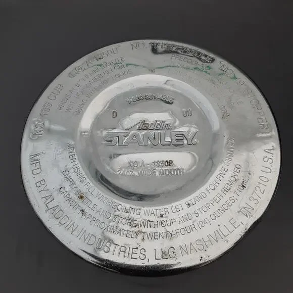 Vintage Aladdin Stanley 24-oz. Wide Mouth Thermos # A-1350B, Made In USA - Picture 9 of 10